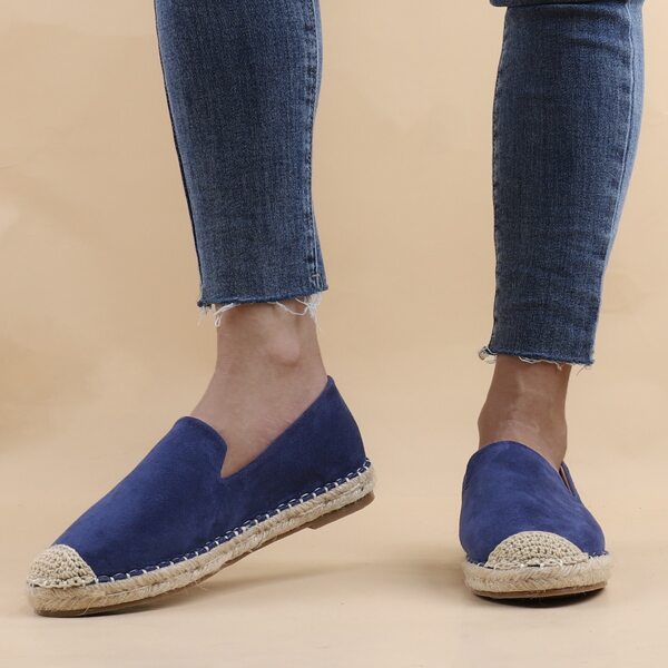 

Minimalist Slip On Espadrille Flats, Royal blue