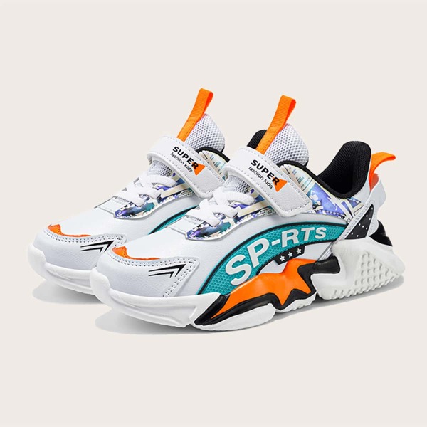 

Boys Colorblock Velcro Strap Sneakers, Multicolor