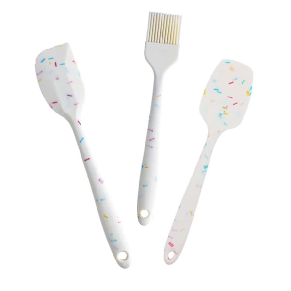 

1pc Silicone Spatula & 1pc Brush & 1pc Shovel, Multicolor