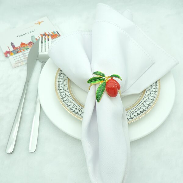 

1pc Fruit Napkin Ring, Multicolor