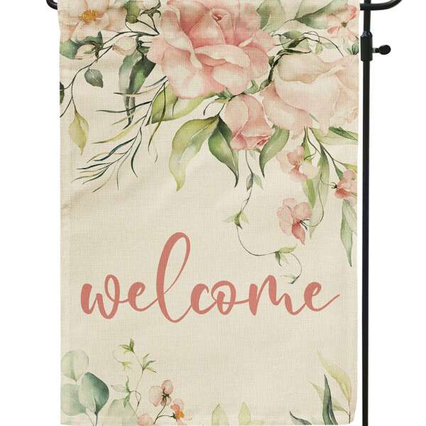 

Flower Print Decorative Garden Flag, Multicolor
