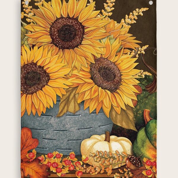 

Sunflower Print Tapestry, Multicolor