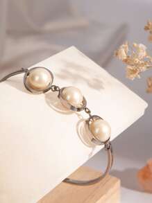 1 Miếng Bằng gỗ Cơ sở Giá trang sức , Vòng tay Giá đỡ trưng bày , Đối với Vật dụng trong nhà , Qủa tặng Cho Ngày Lễ Tình Nhân - Màu be - Xem 2