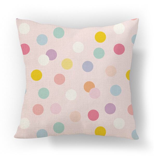 

Dot Print Outdoor Waterproof Cushion Cover Without Filler, Multicolor