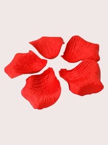 500pcs Solid Color Decoration Petal,Red Romantic Artificial Flower,For Wedding Party Anniversary Birthday Party - Red - View 4