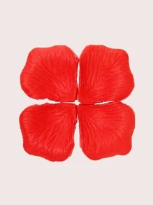 500pcs Solid Color Decoration Petal,Red Romantic Artificial Flower,For Wedding Party Anniversary Birthday Party - Red - View 5