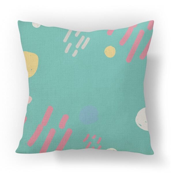 

Graphic Print Outdoor Waterproof Cushion Cover Without Filler, Multicolor