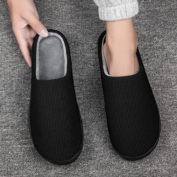 

Men Minimalist Home Slippers, Black
