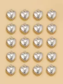 RINTOLER Mặt dây chuyền tự làm 20 trái tim - Bạc - Xem 1