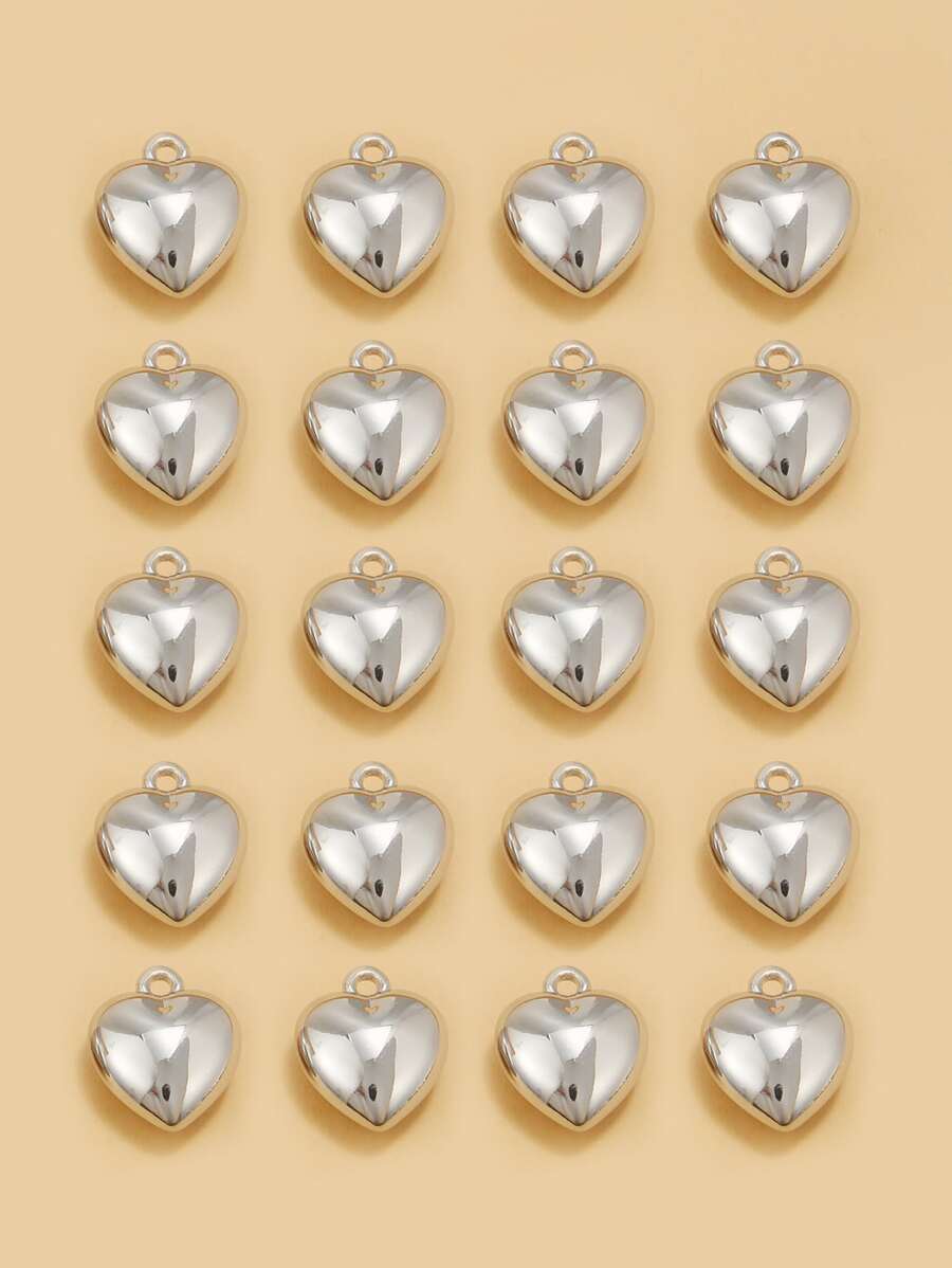 RINTOLER Mặt dây chuyền tự làm 20 trái tim - Bạc - Xem 1