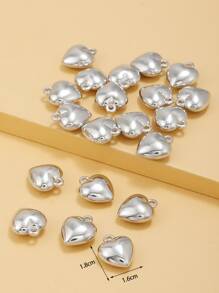 RINTOLER Mặt dây chuyền tự làm 20 trái tim - Bạc - Xem 3