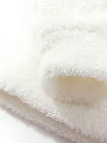 Manfinity 男士素色小圓領絨毛運動衫 - 白色 - 查看 6