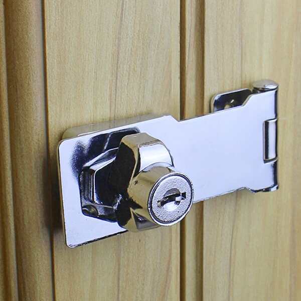 

1pc Stainless Steel Lock, Silver