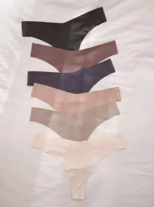 6 paquetes Conjunto de pantis sexy invisible - Multicolor - Ver 3