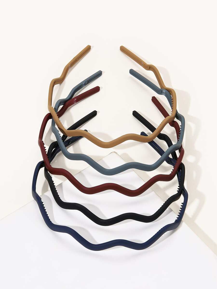 5 chiếc Băng đô rắn chắc - Nhiều màu - Xem 1