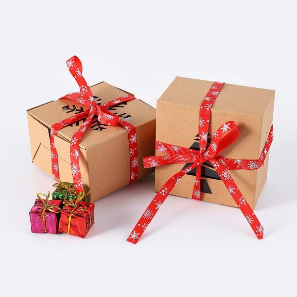 

6pcs Christmas Random Dessert Box, Multicolor
