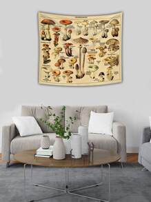 Tapiz con estampado de seta - Multicolor - Ver 3