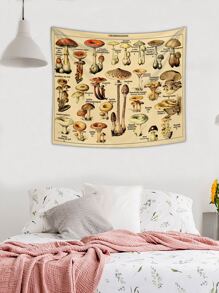 Tapiz con estampado de seta - Multicolor - Ver 5