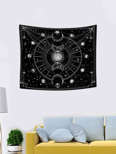 Moon & Sun Print Tapestry