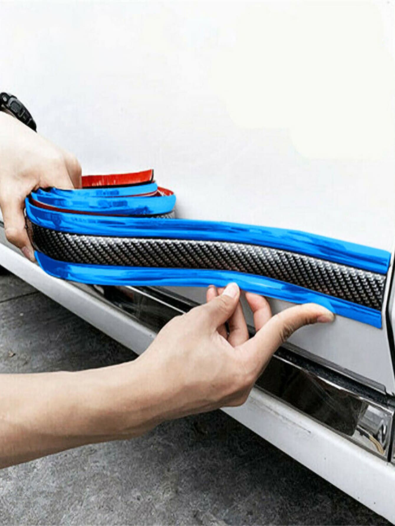 1M Car Door Sill Trim - Blue - View 1
