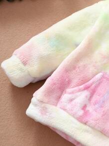 Baby Tie Dye Hooded Flannel Sweatshirt & Sweatpants