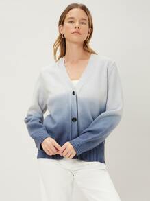 MOTF PREMIUM WOOL BLEND OMBRE CARDIGAN - Multicolor - View 1