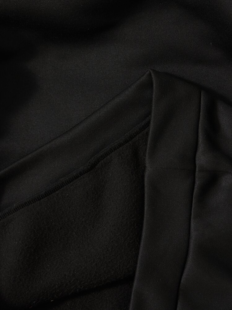 Manfinity Homme Homme Sweat-shirt à capuche thermique slogan à poche kangourou à cordon - Noir - Voir 3