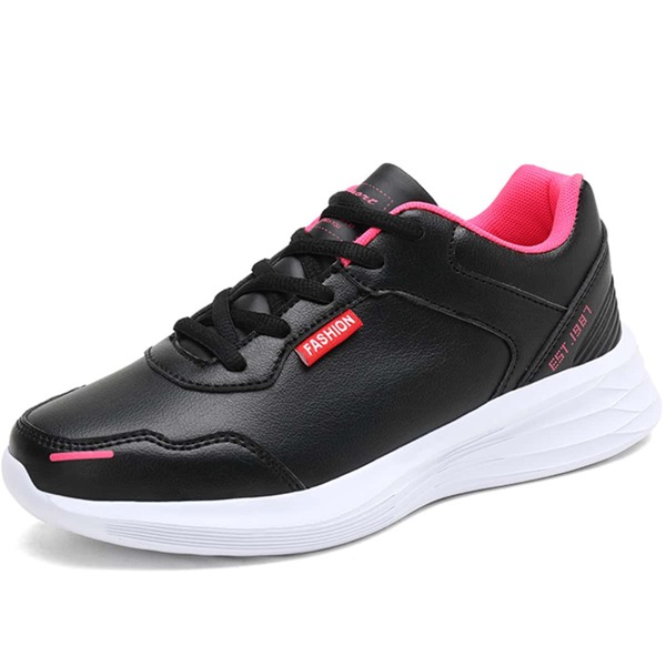

Minimalist Lace-up Front Running Shoes, Black