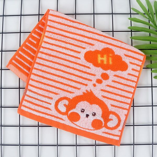 

1pc Monkey Print Towel, Multicolor