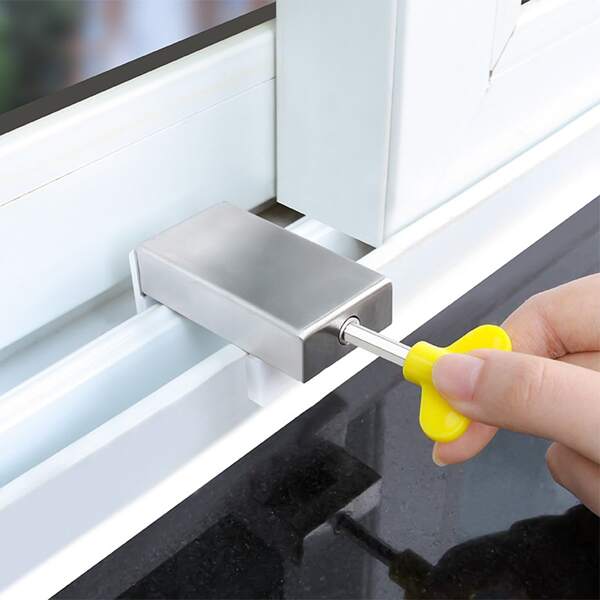 

1pc Stainless Steel Lock, Silver