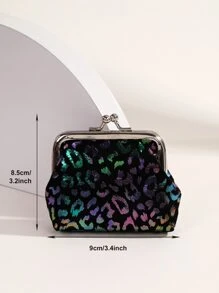 圓點完美女性時尚多功能跳口包輕便現金、身份證、信用卡、可攜式口袋小錢包、口袋錢包、短錢包、時尚現代旅行，在情人節、生日、週年紀念日上為女性、女士、女孩、女學生、老師、雙十一禮物袋的禮物 - 黑色 - 查看 3