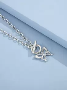 Vòng cổ Bươm bướm - Bạc - Xem 5