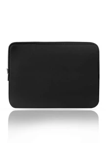 Túi đựng máy tính xách tay 11 inch trơn tương thích với iPad - màu đen - Xem 2