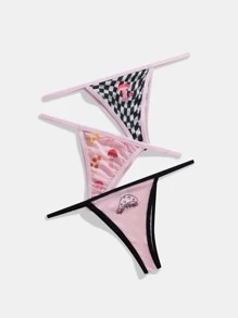 PUNPUN 3件卡通圖案內褲套裝