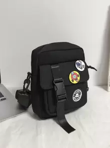 Học sinh trung học Đại học năm nhất Túi đeo vai đa năng Túi thường ngày Mini Men Doll Decor Túi vuông, Túi xách du lịch, đại học, ngoài trời, thể thao, đi làm Túi đeo chéo bằng nylon di động Túi đeo chéo thời trang cho nam Túi đeo chéo Túi đeo bên hông Túi đeo chéo mùa thu Túi đeo chéo hình trụ Quà tặng Halloween Giáng sinh Túi hét Túi mùa đông Túi nghỉ dưỡng Gói - màu đen - Xem 3