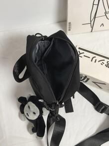 Học sinh trung học Đại học năm nhất Túi đeo vai đa năng Túi thường ngày Mini Men Doll Decor Túi vuông, Túi xách du lịch, đại học, ngoài trời, thể thao, đi làm Túi đeo chéo bằng nylon di động Túi đeo chéo thời trang cho nam Túi đeo chéo Túi đeo bên hông Túi đeo chéo mùa thu Túi đeo chéo hình trụ Quà tặng Halloween Giáng sinh Túi hét Túi mùa đông Túi nghỉ dưỡng Gói - màu đen - Xem 5