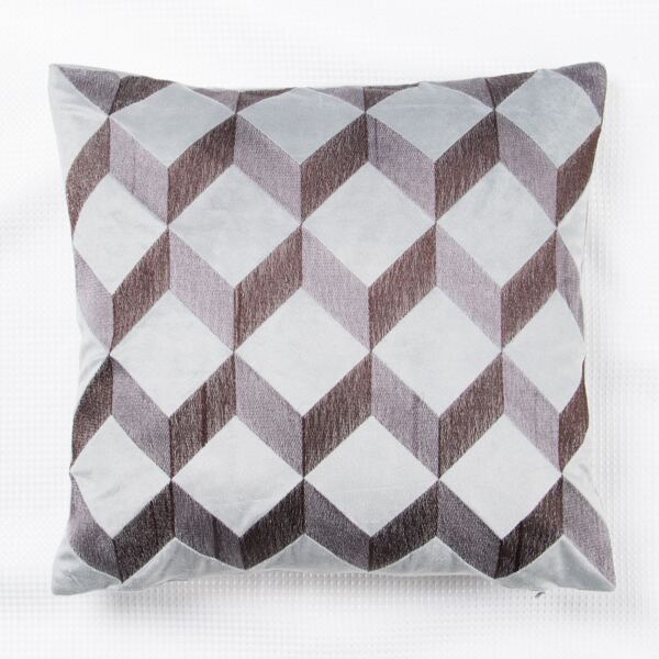 

Chevron Embroidery Cushion Cover Without Filler, Multicolor