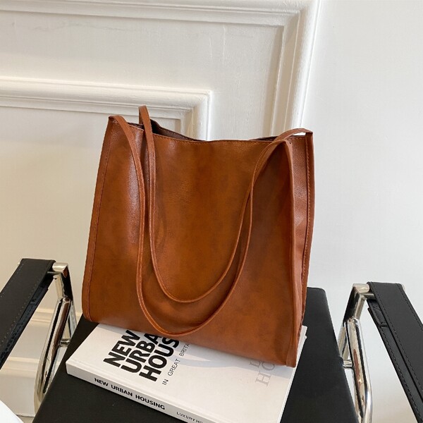 

Minimalist Tote Bag, Brown