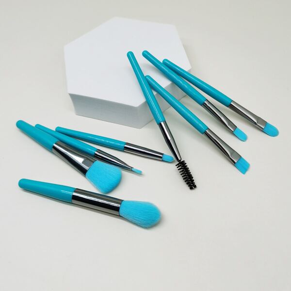 

8pcs Makeup Brush Set, Blue