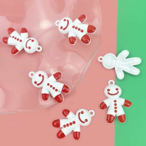

6pcs DIY Christmas Charm, Multicolor