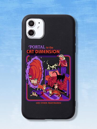 Stevenrhodes Coque de téléphone portable à motif de chat