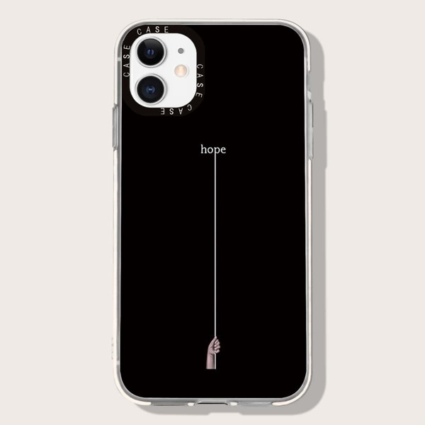 

Letter Graphic Phone Case, Multicolor