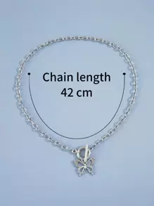 Vòng cổ Bươm bướm - Bạc - Xem 4