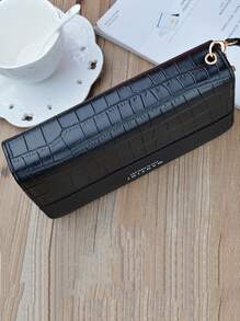 Crocodile Embossed Checkbook Cover Lightweight Modern Business Credit Card ID Card Cash Business Casual Teacher's Day Teacher Gifts Work Business Commute Travel Holiday Office Vacation For Gift For Lady For Female White-Collar Workers Wallet Ladies Wallet Wallet Women Teacher Gifts Gift For Girlfriend Women Gifts Present For Women Wallet Purse Wallet Long Wallet Wristlet Wallet