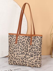 Leopard Tote Bag - Multicolor - View 4