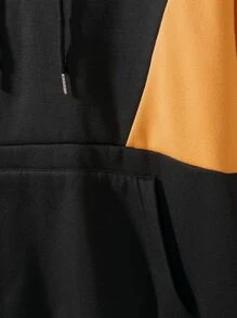 Manfinity Homme Áo nỉ Nam Dây kéo Túi Khối Màu Lá thư Giải trí - Nhiều màu - Xem 4