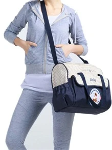 1入組便攜尿布包 - 藏蓝色 - 查看 10