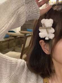 4 pcs Beruang Dekorasi Jepit Rambut - MultiWarna - View 4