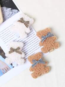 4 pcs Beruang Dekorasi Jepit Rambut - MultiWarna - View 5