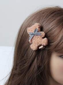 4 pcs Beruang Dekorasi Jepit Rambut - MultiWarna - View 6